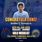 Congratulations to Emilito S. Tamayo Jr. for his spectacular performance at the NCR Palaro 2026!